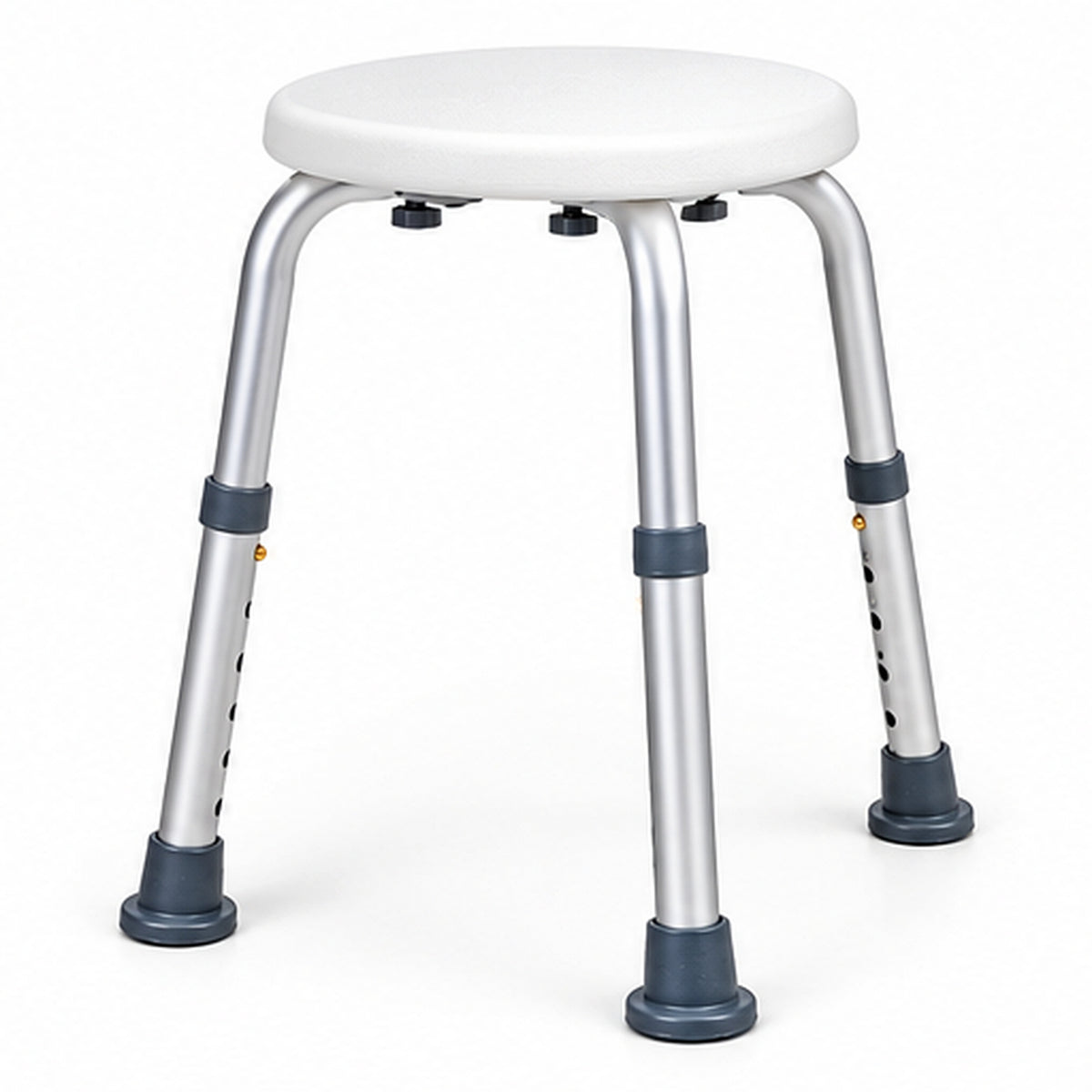 Height Adjustable Small Round Shower Stool