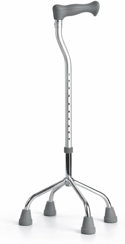 Aluminium Quad Cane – 4-Point Walking Stick