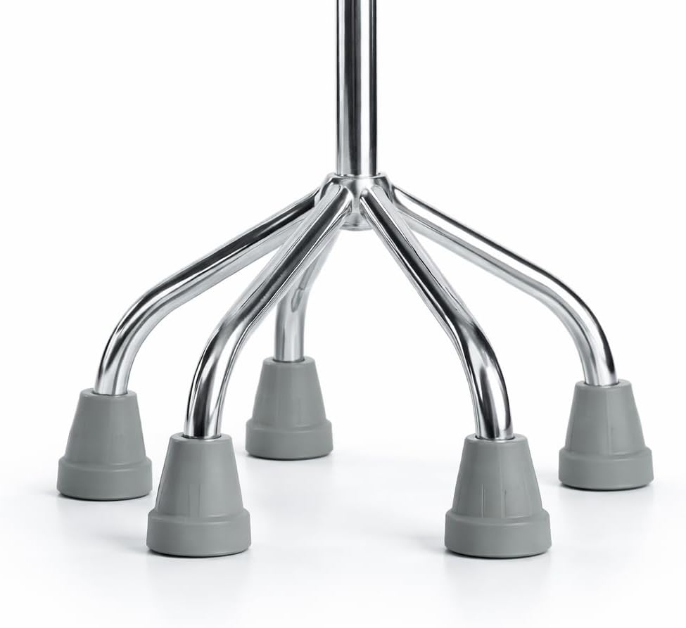 Aluminium Quad Cane – 4-Point Walking Stick