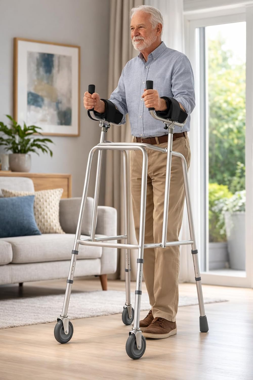 Forearm Walking Frame with Castors