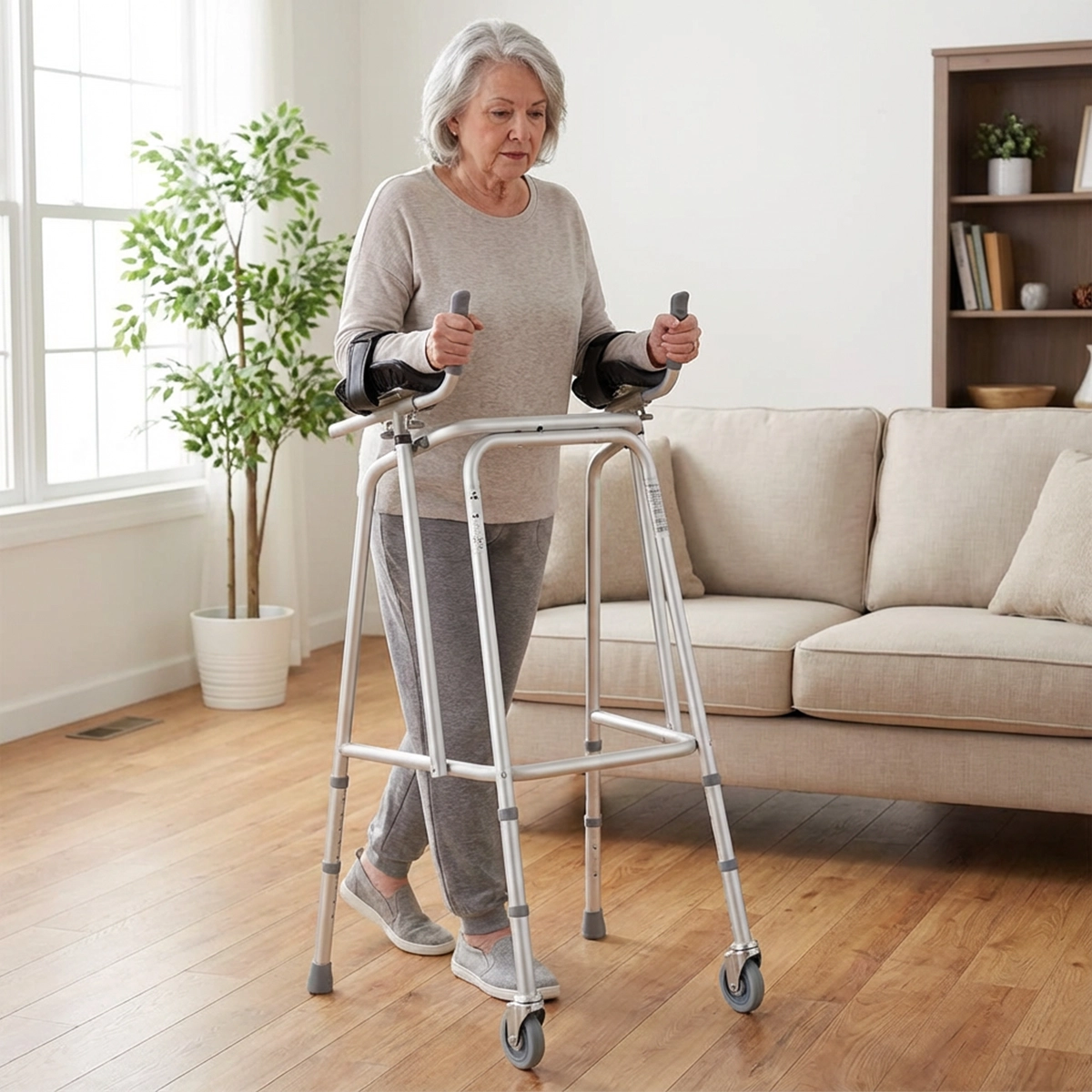 Forearm Walking Frame with Castors