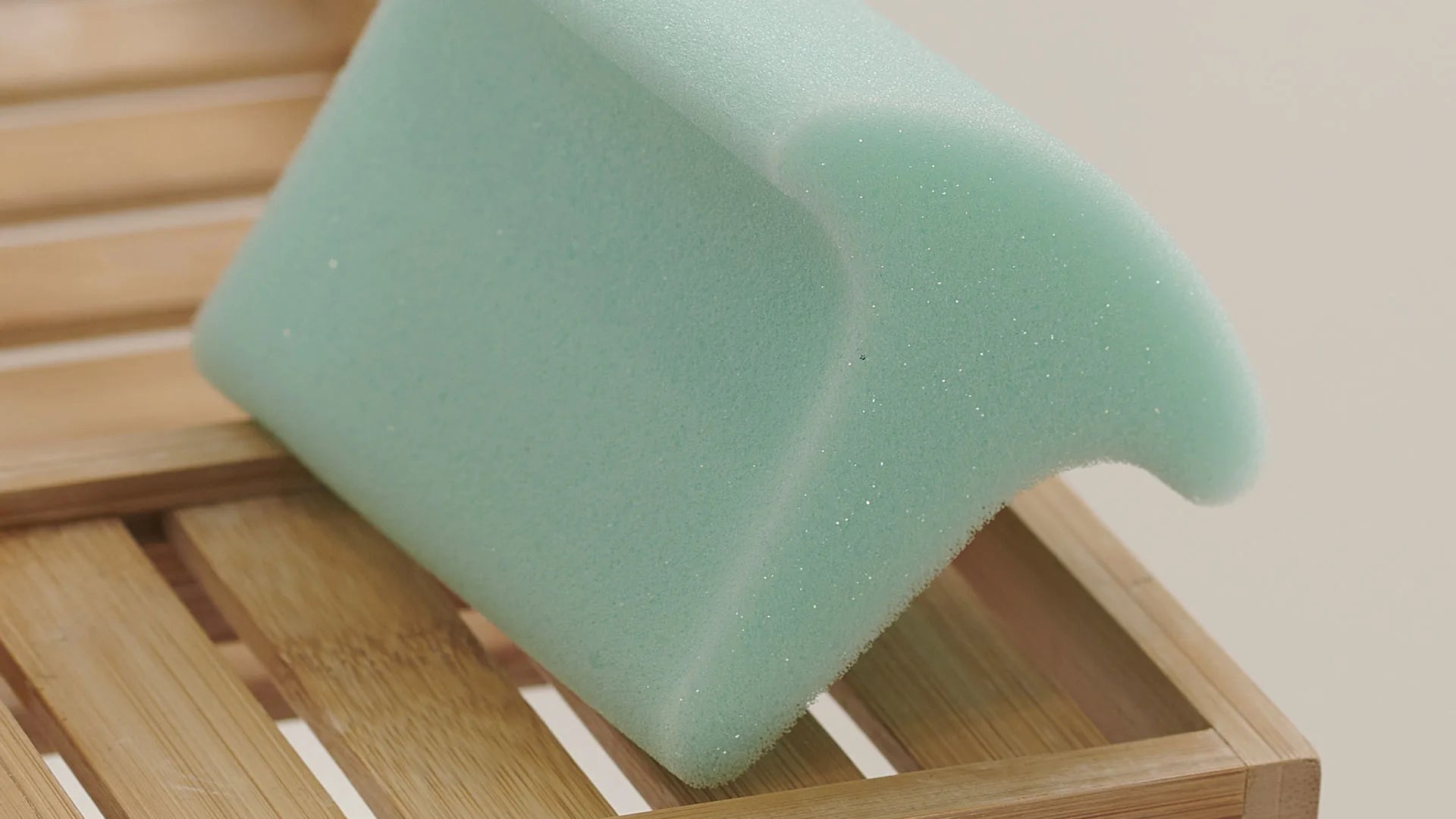 Close up of a toe and foot sponge
