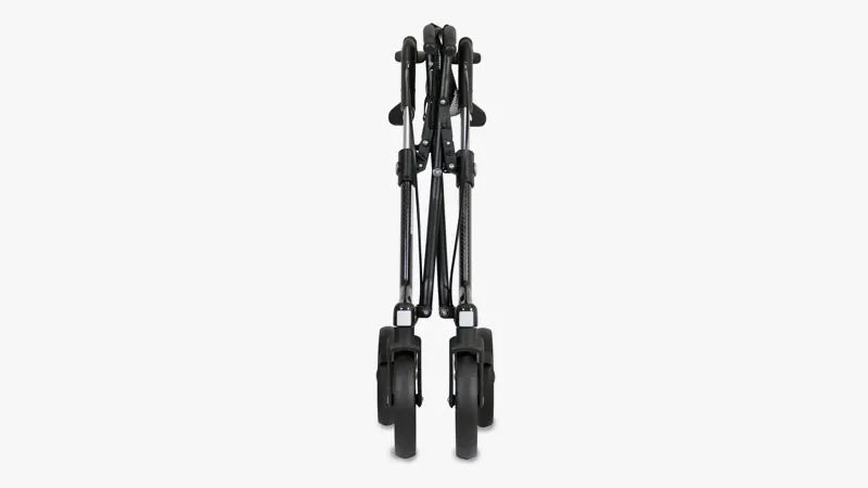 Gemino 30 Carbon Rollator Walker folded.