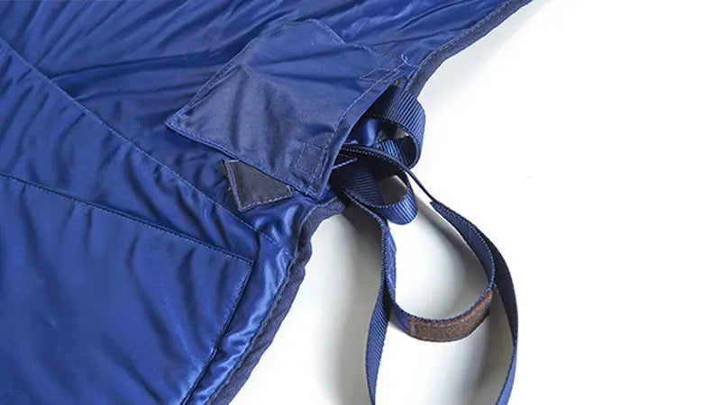 Close up of poster sling connection.