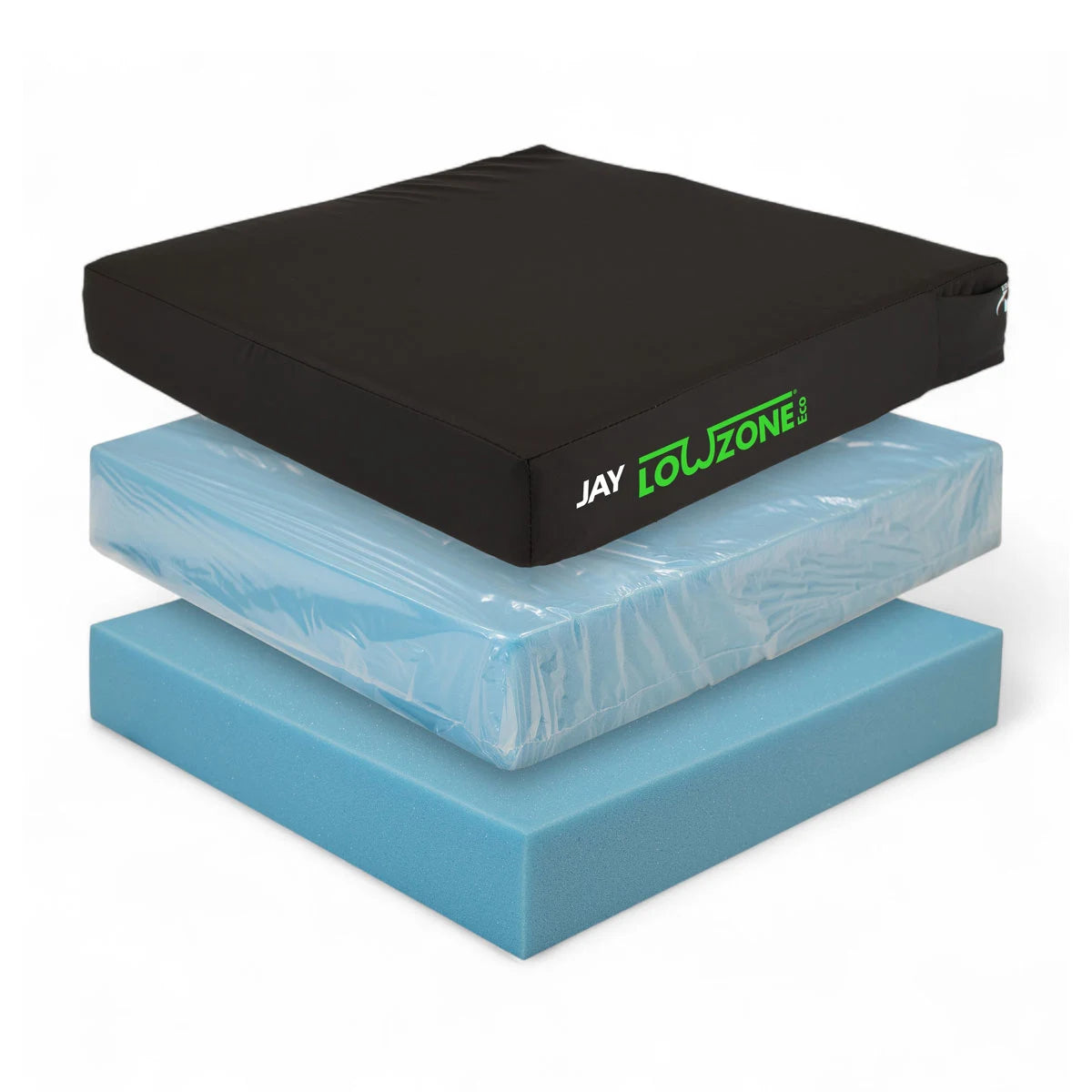 JAY LowZone Eco water resistant wheelchair cushion.