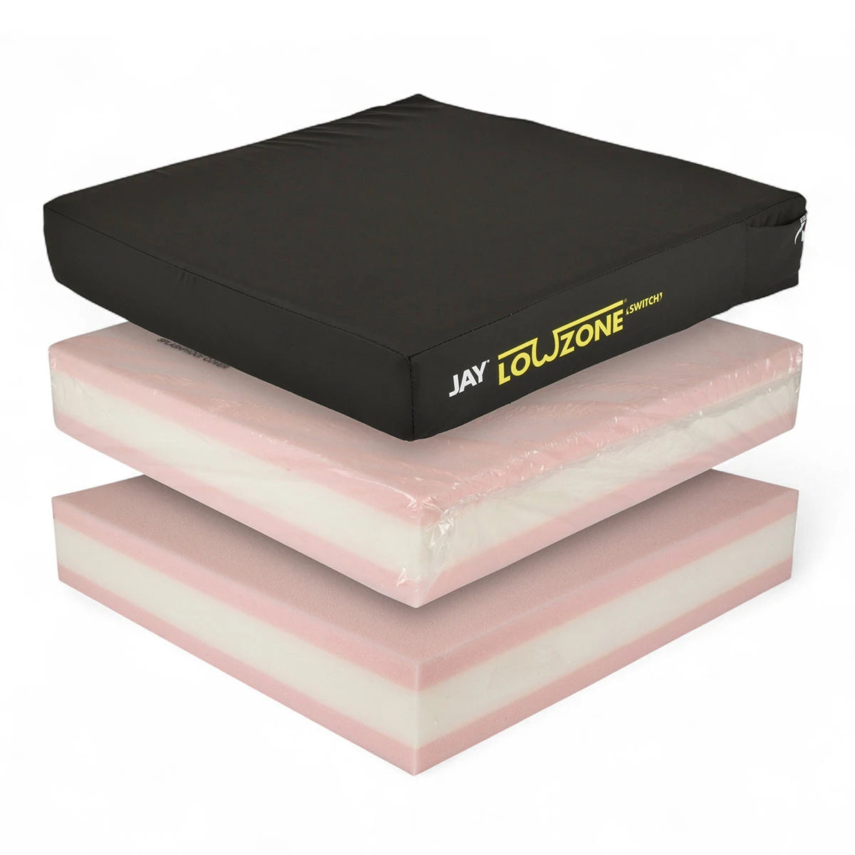 JAY LowZone Switch water resistant wheelchair cushion.