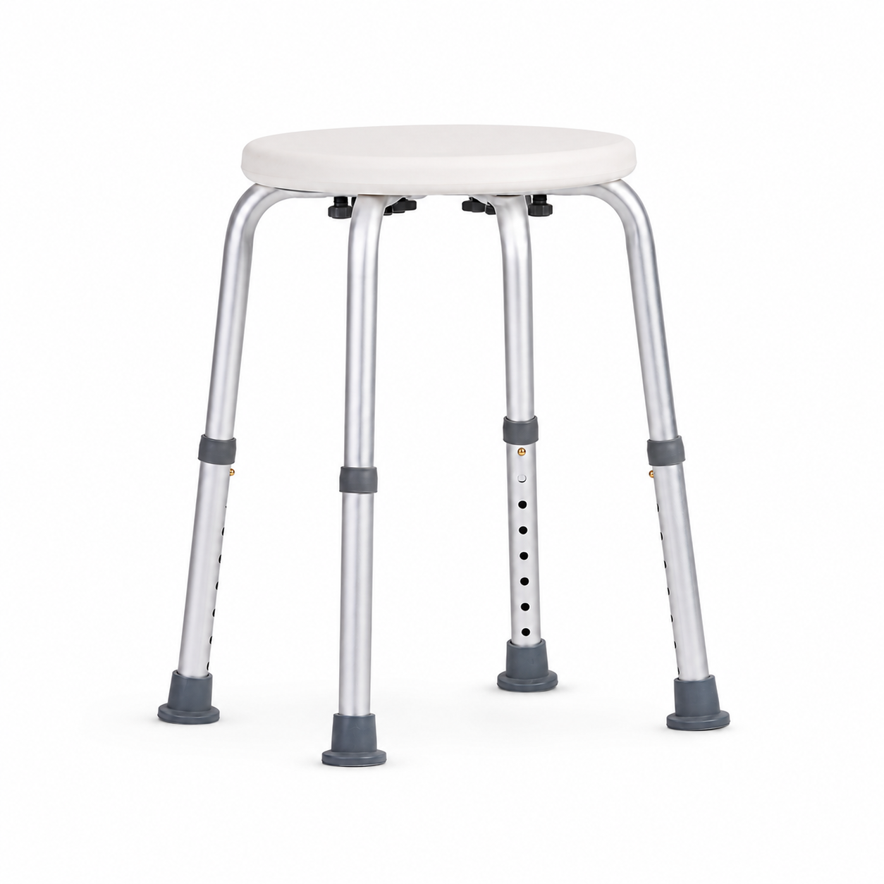 Non-slip shower stool for elderly users, mobility support and safer showering