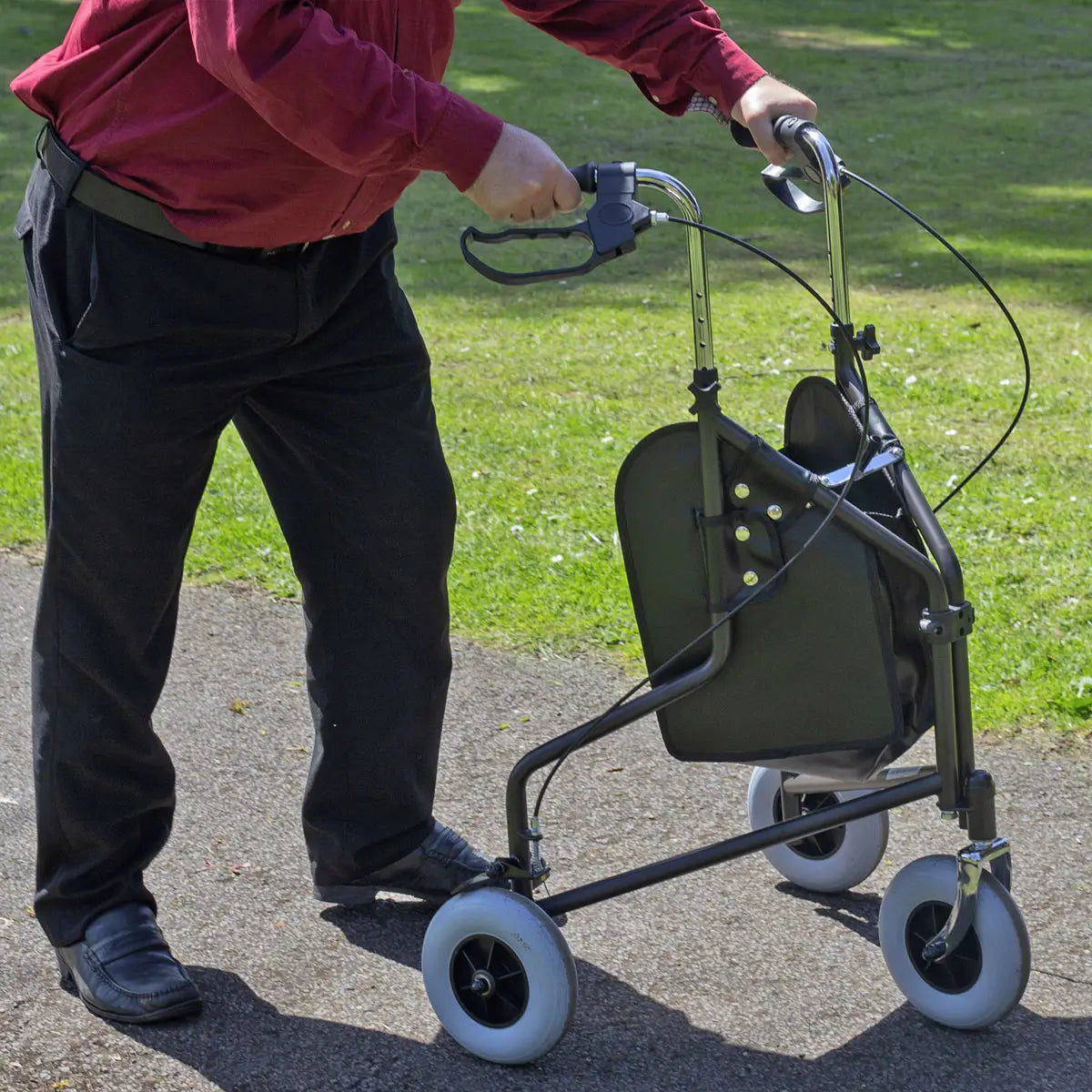 Three Wheeled Folding Rollator