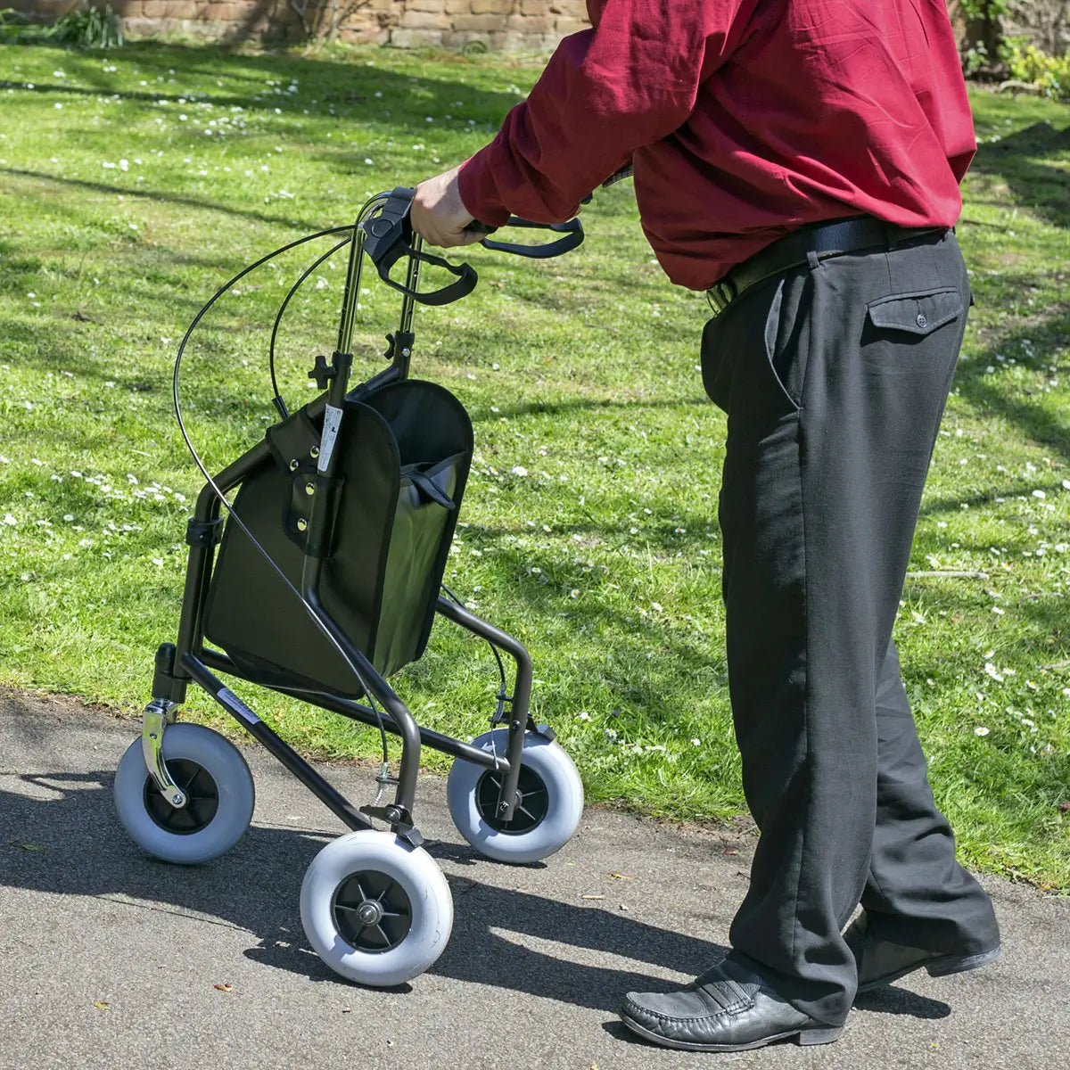 Three Wheeled Folding Rollator