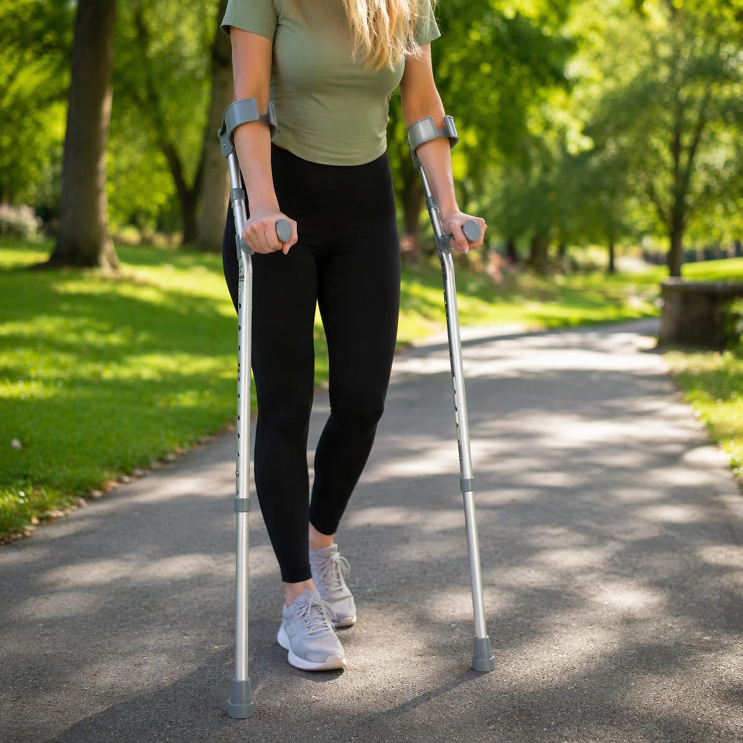 Adjustable Elbow Crutch – Soft PVC Handle