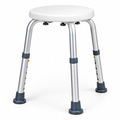 Height Adjustable Small Round Shower Stool