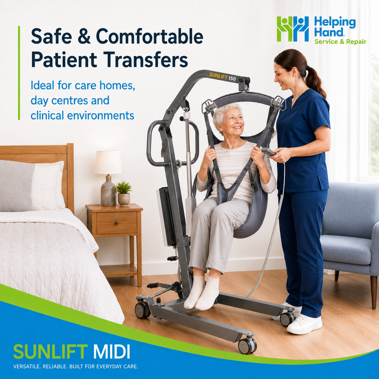 Major Mobile Hoist | 175kg High Capacity Patient Lift