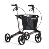 Gemino 30 rollator in silver grey with bag