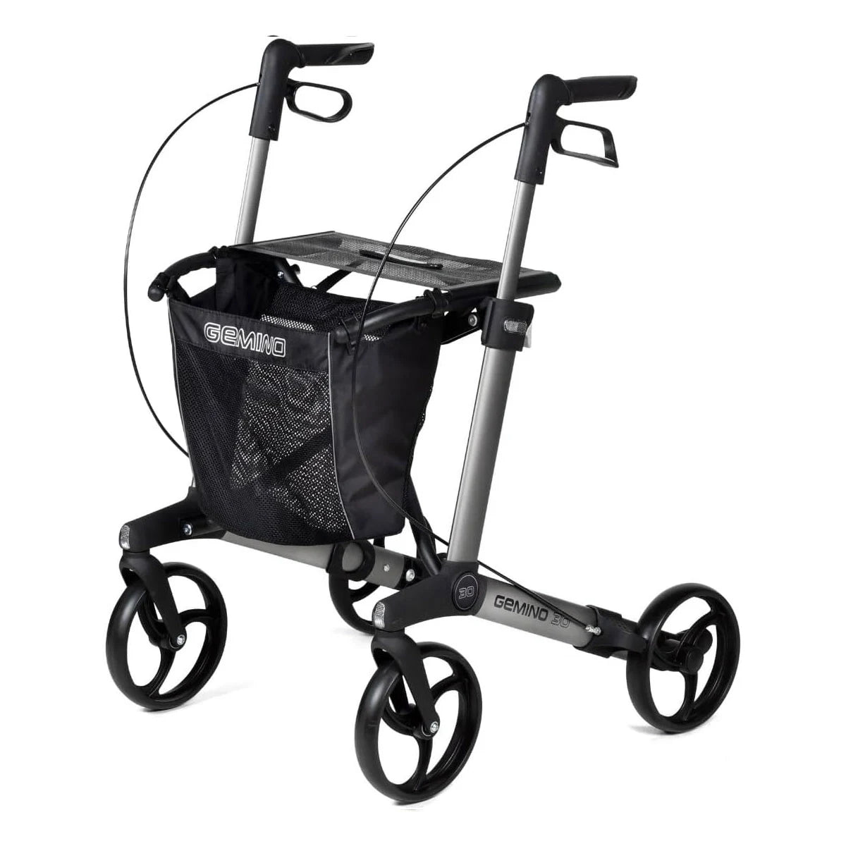 Gemino 30 Silver Grey Rollator. 