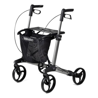 Gemino 30 Silver Grey Rollator. 