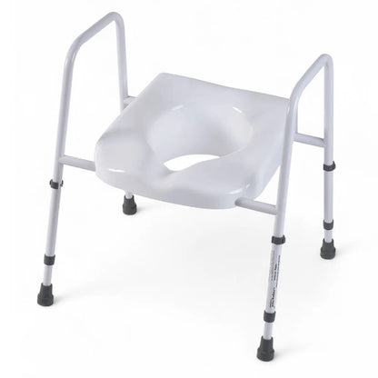 Height Adjustable Toilet Frame With Seat