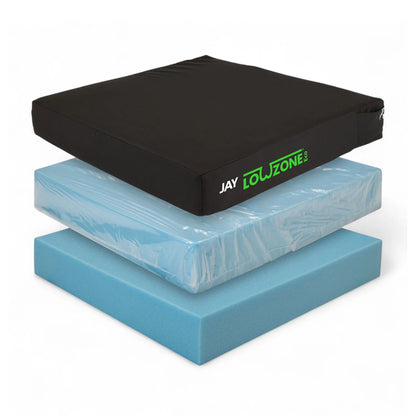 JAY LowZone Eco water resistant wheelchair cushion.
