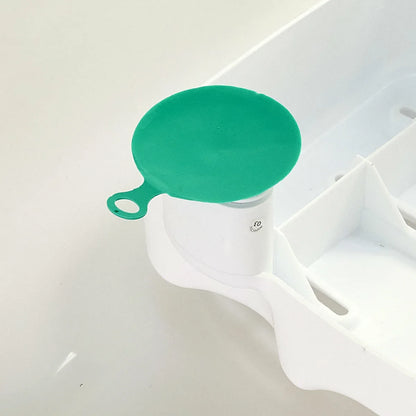 Green Suction cups on a bath seat