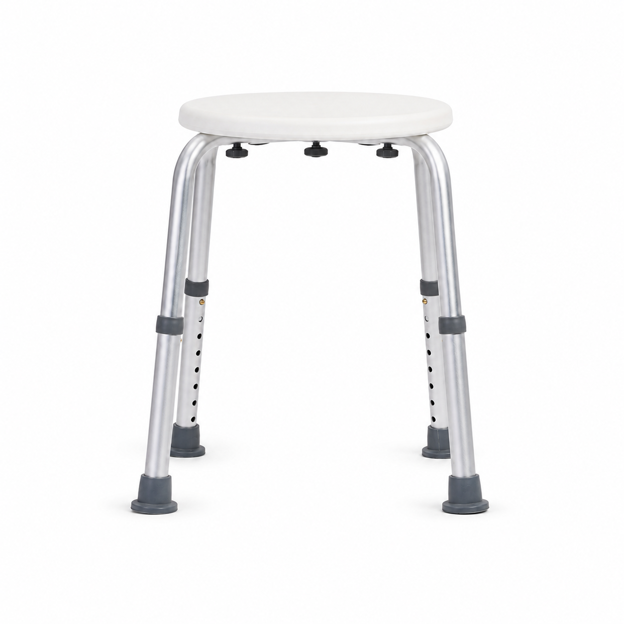 Lightweight aluminium shower stool designed for safer seated support in the bathroom