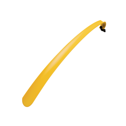 A yellow shoe horn