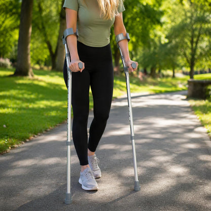 Adjustable Elbow Crutch – Soft PVC Handle
