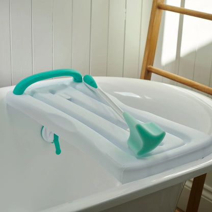 Surefoot Shower Kit with long handle sponge and bath board. 